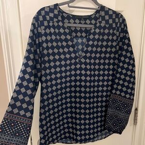 Harve Benard flowy blouse shirt Medium  EUC